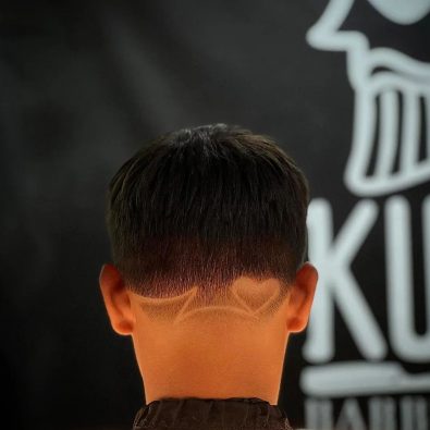 corte degradado en kur2 barbershop