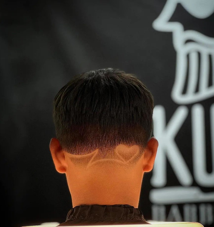 corte degradado en kur2 barbershop